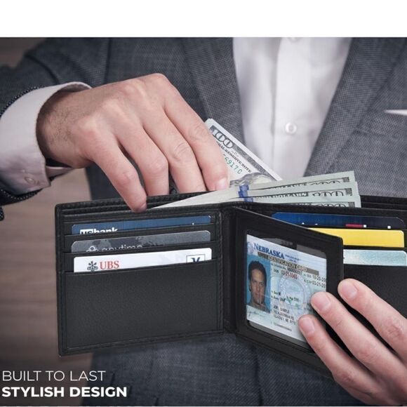 Leather Bifold Wallet - Picture 3 of 5